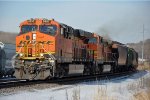 Grain train cruises east